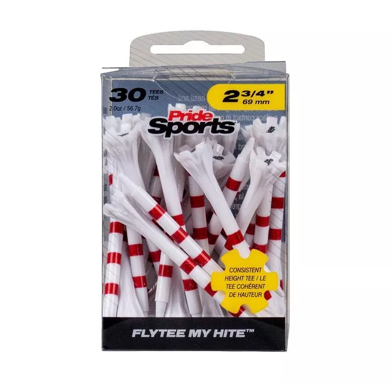 Champ My Hite Tees 2 3/4" (30 Pack) White/Red