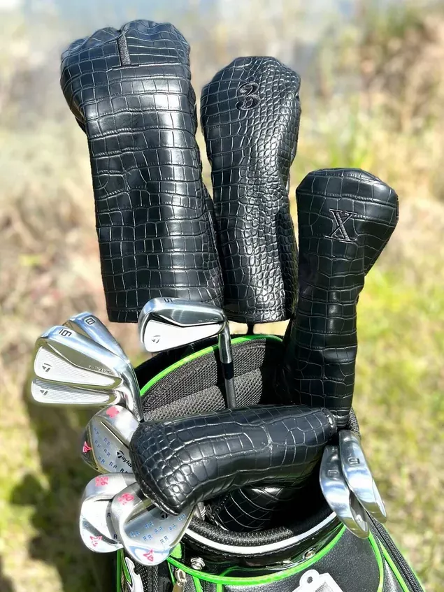 custom-crocodile-print-headcovers CUSTOM Crocodile Print Headcovers