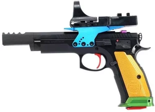 CZ Czechmate 9mm Blue/Black Pistol C-More 6 MOA Red Dot
