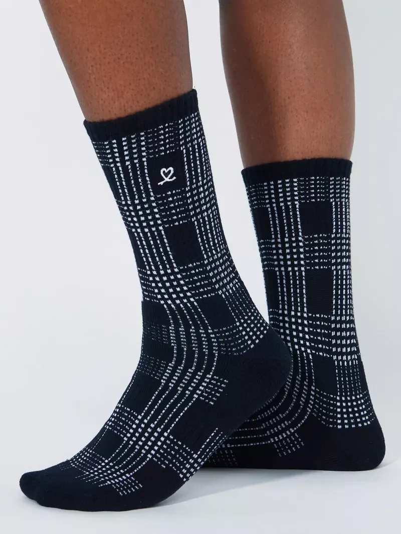 Daily Golf Plaid Socks