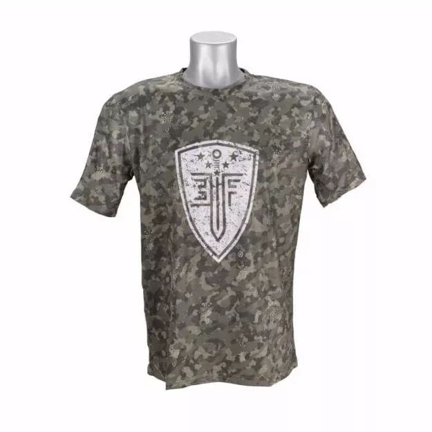 EF FRONT LINE RESOLUTION TEE GREEN CAMO 3XL