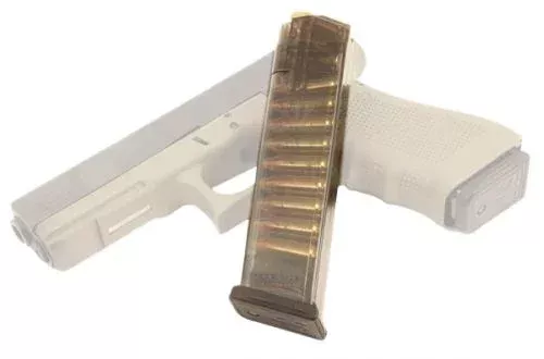 ETS GLK-9-22 Glock 9mm 22-Round Magazine Clear / Transparent