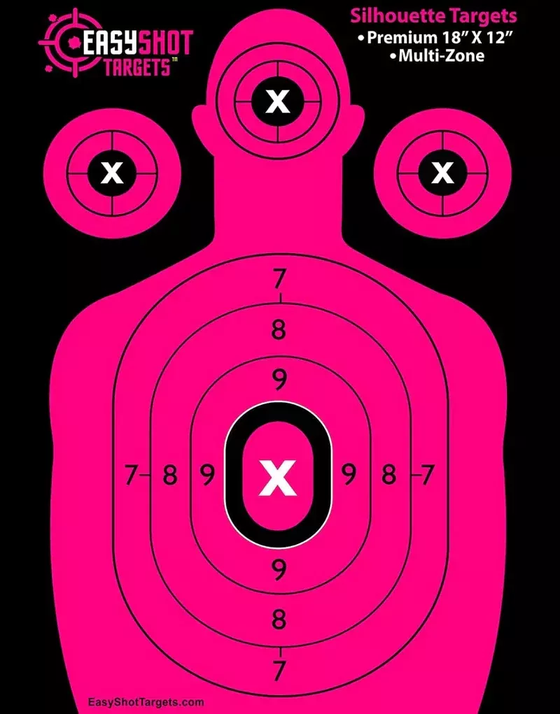 ez-shot-pink-silhouette-target-12-x18 EZ Shot Pink Silhouette Target | 12"x18"