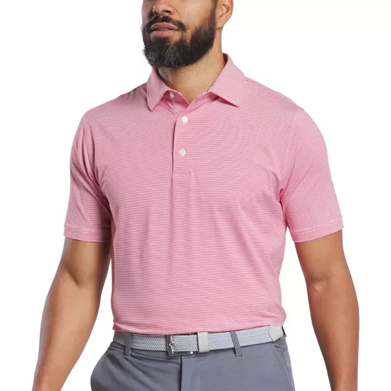 footjoy-men-s-microfeeder-stripe-red-white-polo-25 FootJoy Men’s Microfeeder Stripe Red/White Polo 25