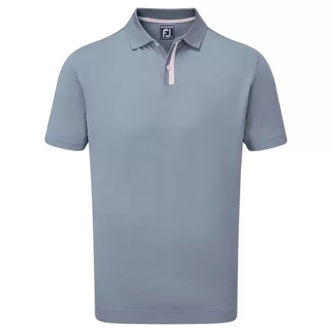 footjoy-solid-stripe-placket-pique-golf-shirt-88381 FootJoy Solid Stripe Placket Pique Golf Shirt 88381