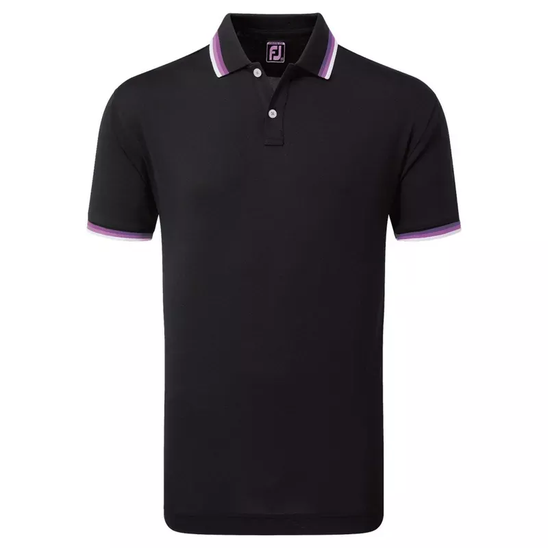 footjoy-solid-trim-golf-polo-shirt-80056 FootJoy Solid Trim Golf Polo Shirt 80056