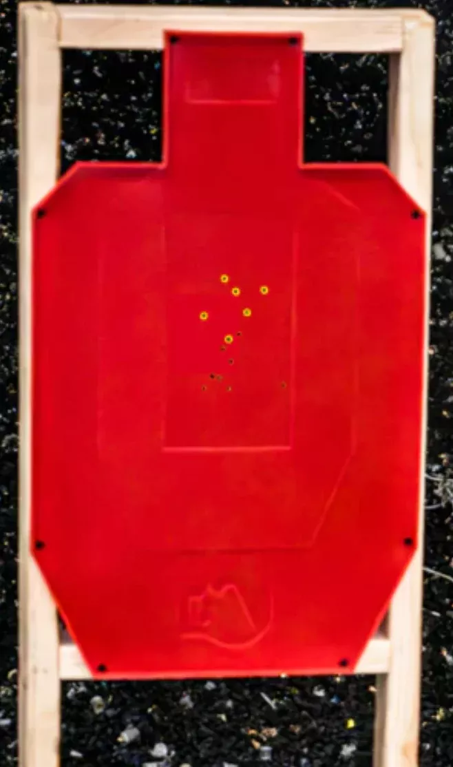 Full Size Silhouette Color Changing Self-Healing Target 18x29