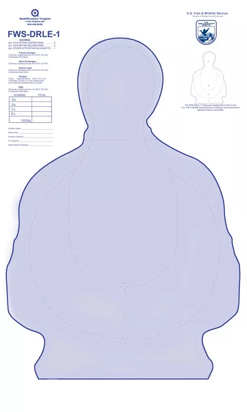 fws-drle-1-paper-target FWS-DRLE-1 Paper Target