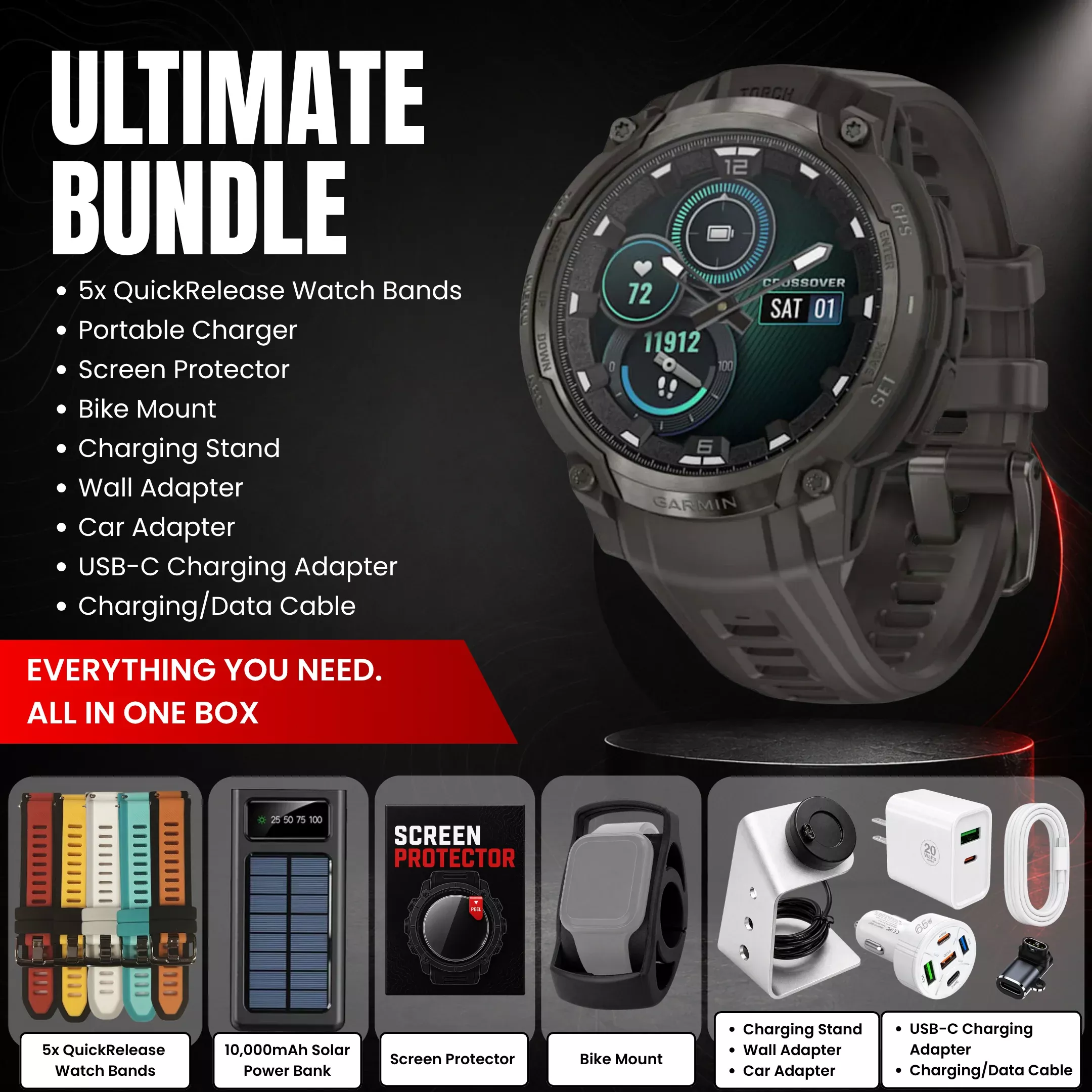 garmin-instinct-crossover-smartwatch-bundle-with-free-charging-accessories Garmin Instinct Crossover Smartwatch - Bundle with Free Charging Accessories