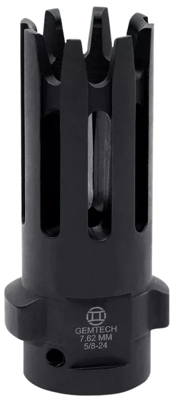 Gemtech Quickmounts Flash Hider 5/8-24 tpi for 7.62mm AR-Platform Black Steel