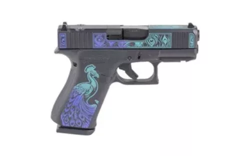 glock-43x-mos-peacock-cerakote Glock 43X MOS Peacock Cerakote