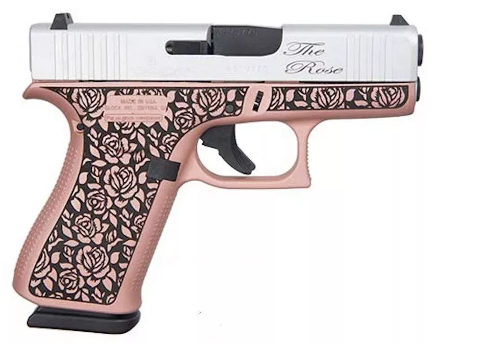 glock-g43x-9mm-rose-semi-auto-pistol Glock G43X 9mm The Rose Semi-Auto Pistol