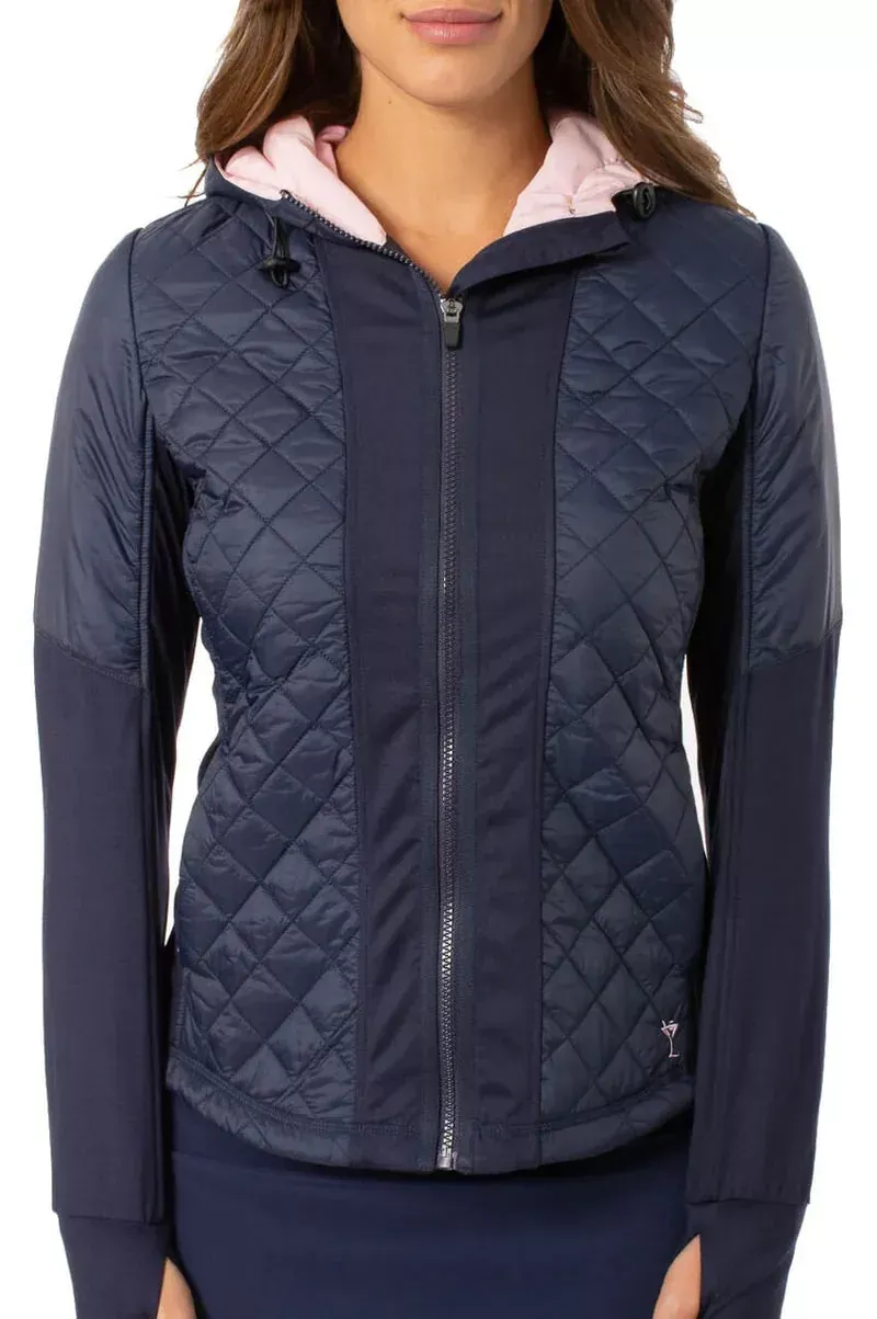 Goftini -Navy/Lt Pink Windbreaker Jacket