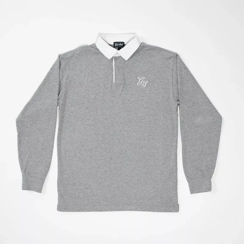 golf-stuff-grey-long-sleeve-polo Golf Stuff - Grey Long Sleeve Polo