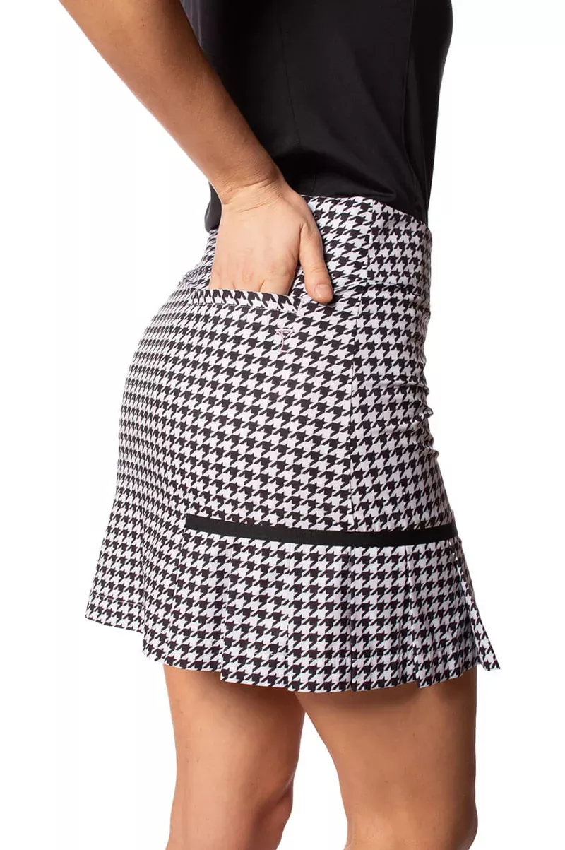 golftini-performance-side-pleat-skort-18-houndstooth Golftini Performance Side Pleat Skort 18″ – HOUNDSTOOTH