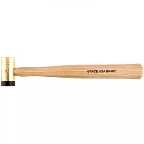 Grace USA Delrin Tipped Brass Hammer Size 1