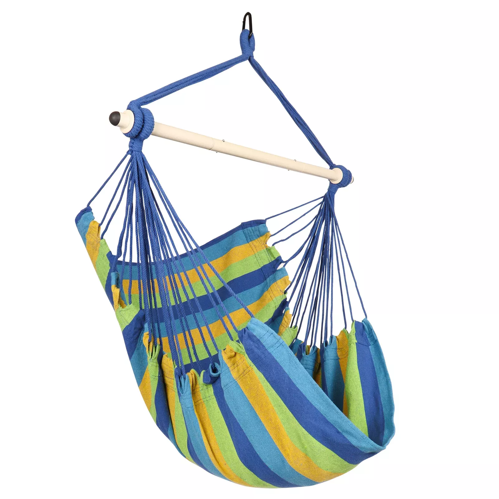 hanging-hammock-chair-blue-green Hanging Hammock Chair - Blue & Green