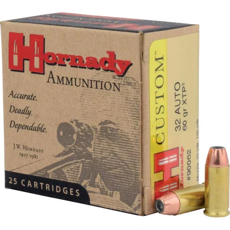 Hornady Custom .32 ACP Jacketed Hollow Point