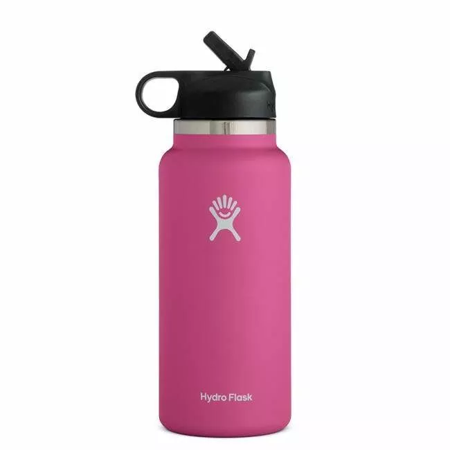 hydro-flask-widemouth-bottle-with-straw-lid-carnation-closeout-sale Hydro Flask Widemouth Bottle With Straw Lid – Carnation Closeout Sale