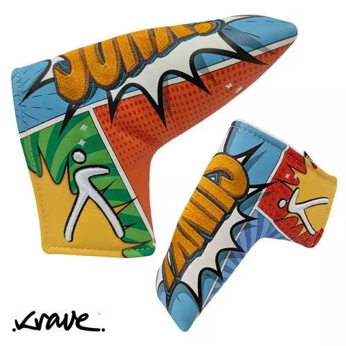 krave-classic-comic-book-blade-putter-headcover Krave ‘Classic Comic Book’ Blade Putter Headcover