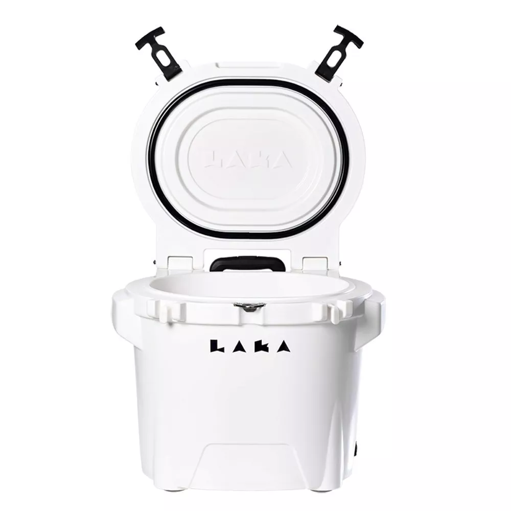 laka-coolers-30-qt-cooler-w-telescoping-handle-wheels-white LAKA Coolers 30 Qt Cooler w/Telescoping Handle & Wheels - White