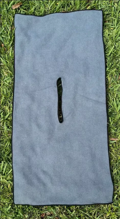 large-19-x-41-microfiber-waffle-weave-golf-towel-w-center-slit Large 19″ x 41″ Microfiber Waffle-Weave Golf Towel w/ Center Slit