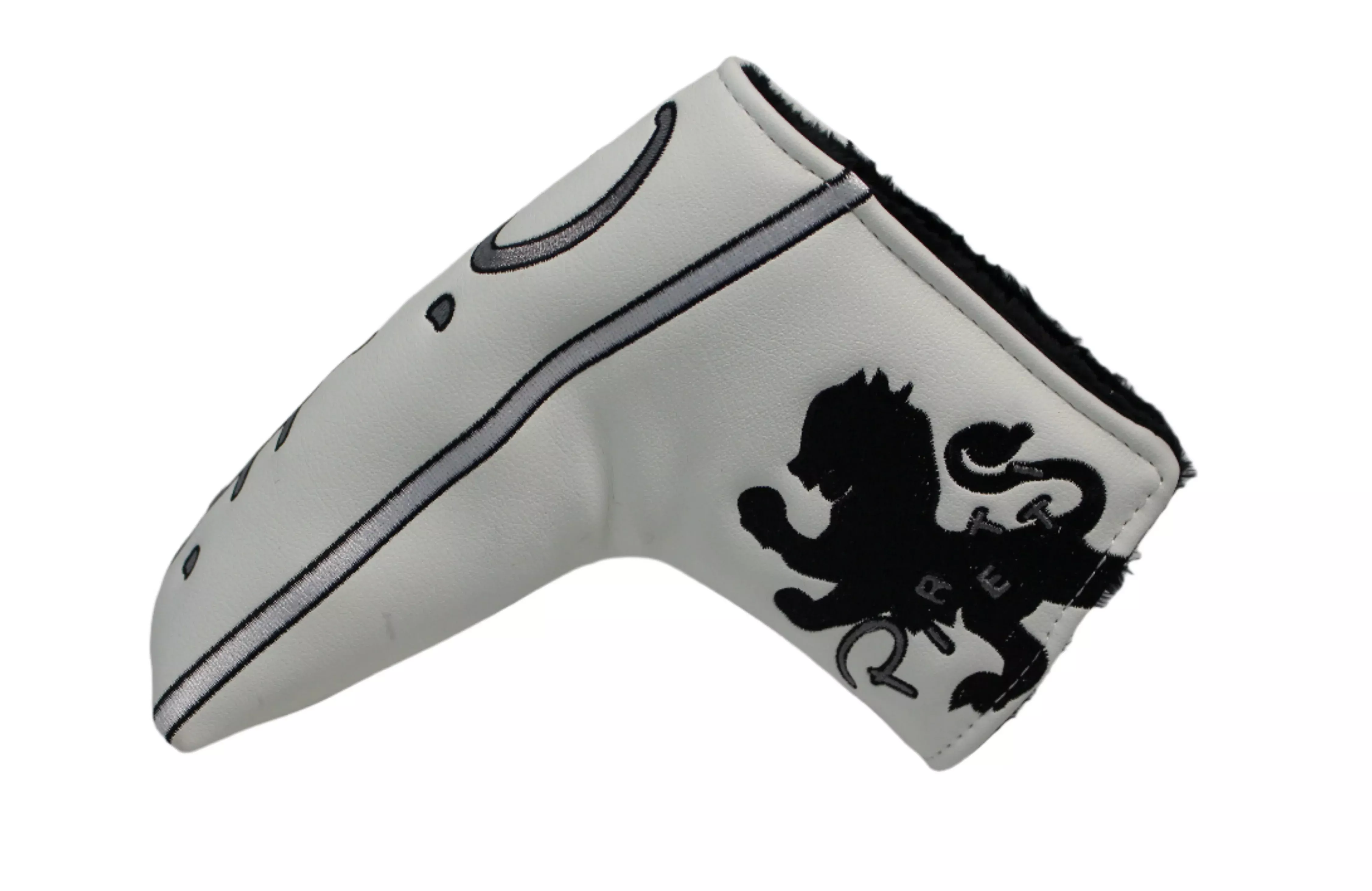 limited-piretti-white-black-lion-blade-putter-headcover Limited Piretti - White/Black Lion Blade Putter Headcover