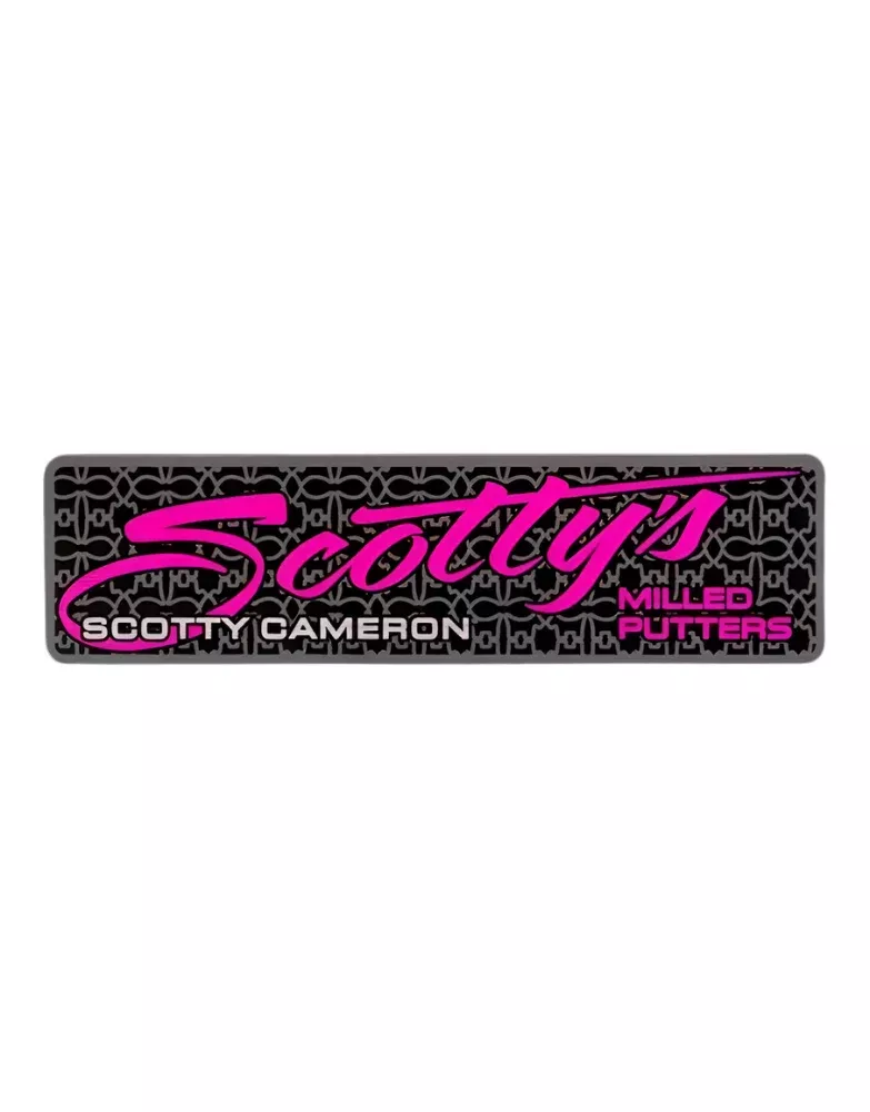 limited-scotty-cameron-scotty-script-pink-sticker-rectangle-3-5-x Limited Scotty Cameron "Scotty Script" Pink Sticker - Rectangle 3.5" x