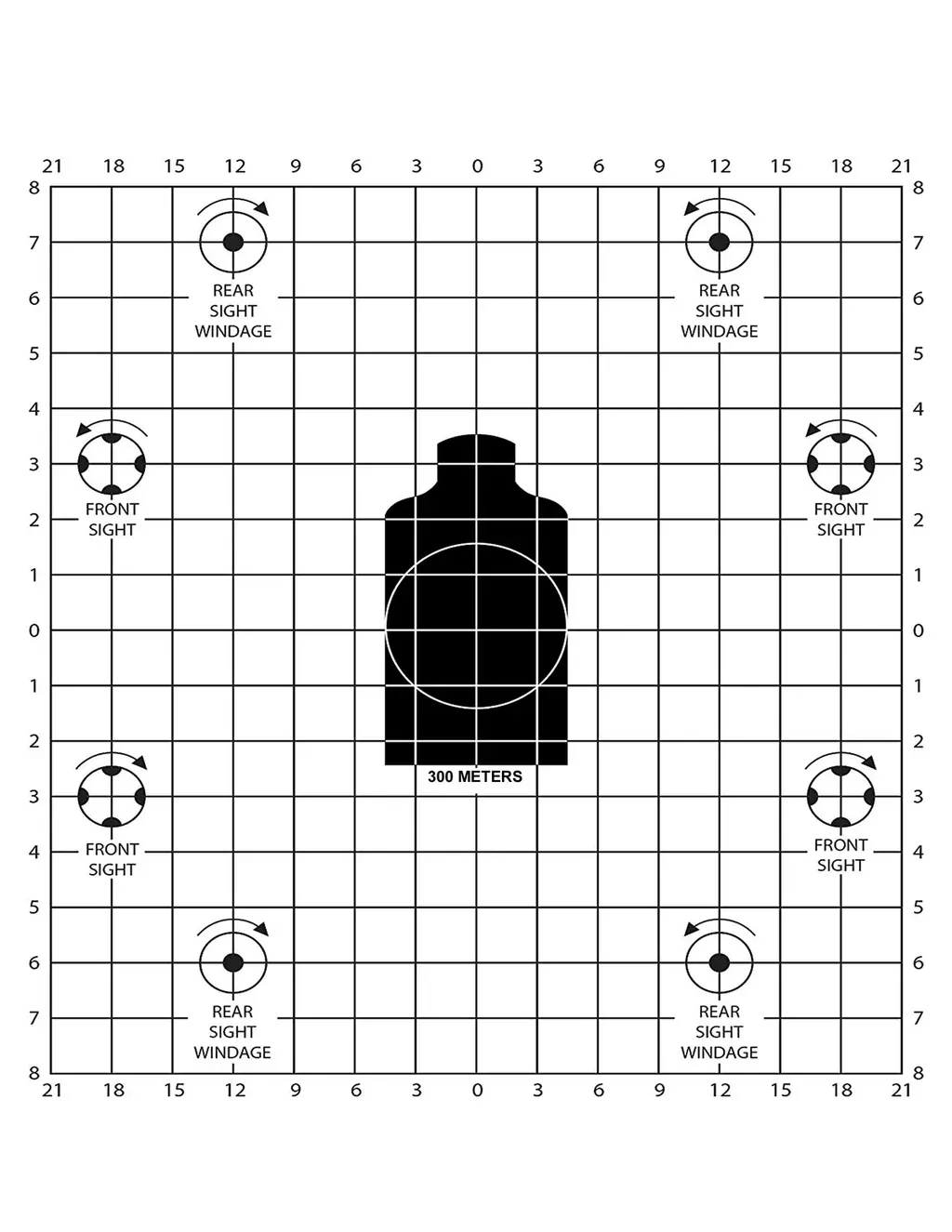 M4 Carbine Paper Target