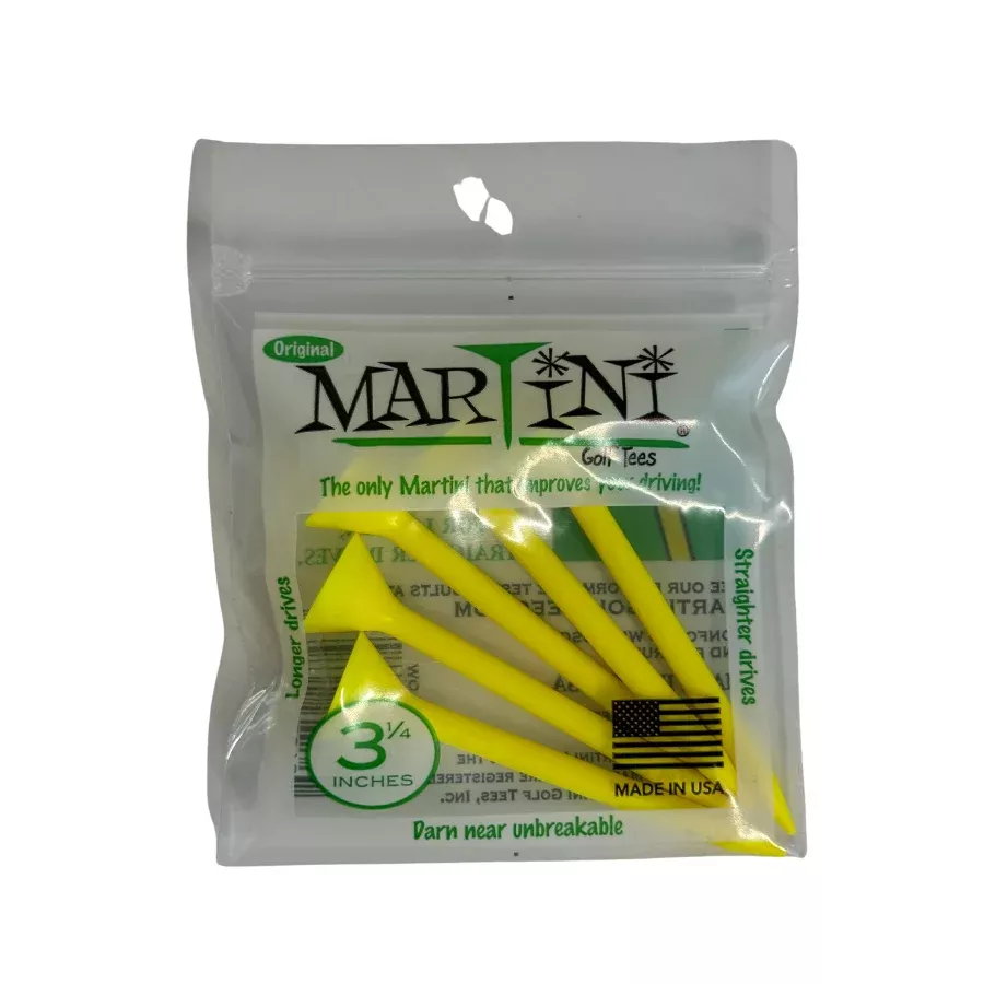 martini-tees-3-1-4-yellow-5-ct Martini Tees 3 1/4" Yellow - 5 CT