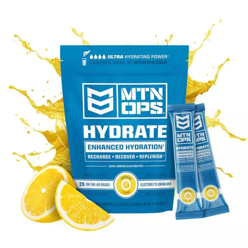 mtn-ops-hydrate-lemonade-trail-pack-20-count MTN OPS Hydrate Lemonade Trail Pack (20 count)