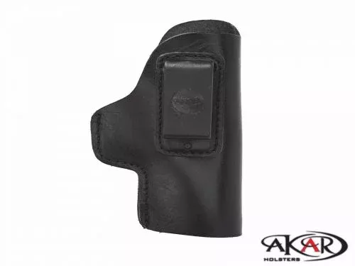 MyHolster IWB CCW Leather Holster Right Hand Black