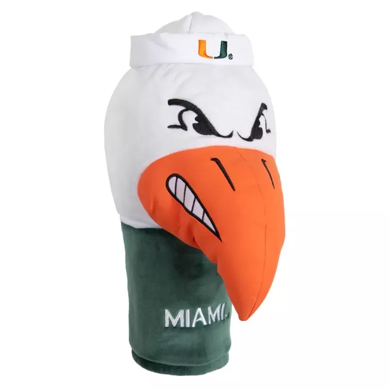 ncaa-team-effort-miami-hurricanes-mascot-driver-headcover NCAA Team Effort Miami Hurricanes Mascot Driver Headcover