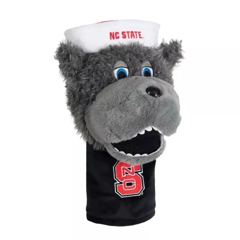 ncaa-team-effort-nc-state-wolfpack-mascot-driver-headcover NCAA Team Effort NC State Wolfpack Mascot Driver Headcover