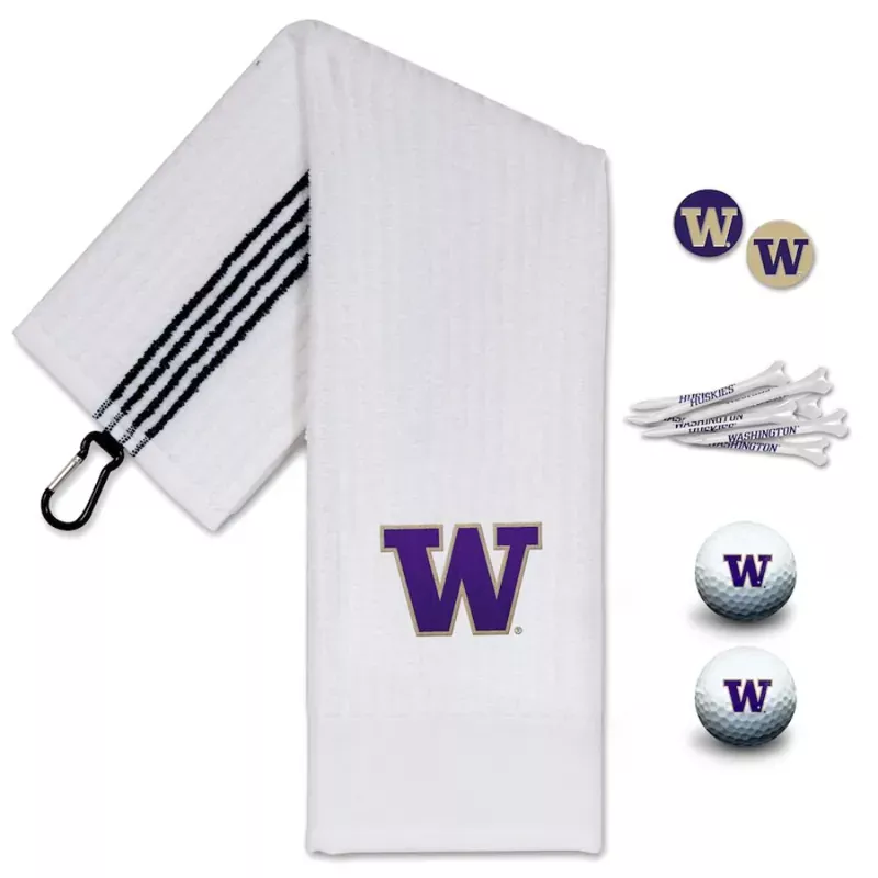 ncaa-team-effort-washington-huskies-golf-gift-set NCAA Team Effort Washington Huskies Golf Gift Set