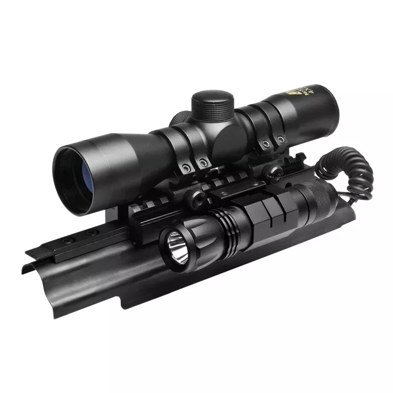 ncstar-ak-tri-mount-4-30-compact-scope-p4-sniper-reticle-combo-black NcSTAR AK Tri-Mount 4×30 Compact Scope P4 Sniper Reticle Combo Black