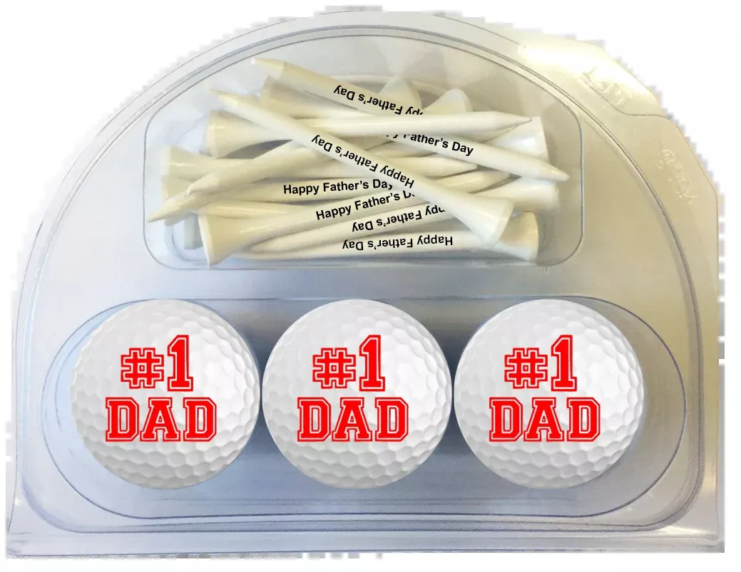 new-novelty-1-dad-golf-balls-tees-set New Novelty #1 Dad Golf Balls and Tees Set
