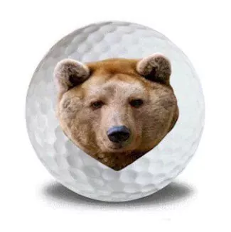 New Novelty Bear Golf Balls