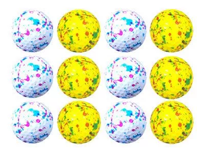 new-novelty-confetti-drip-mix-golf-balls New Novelty Confetti Drip Mix of Golf Balls