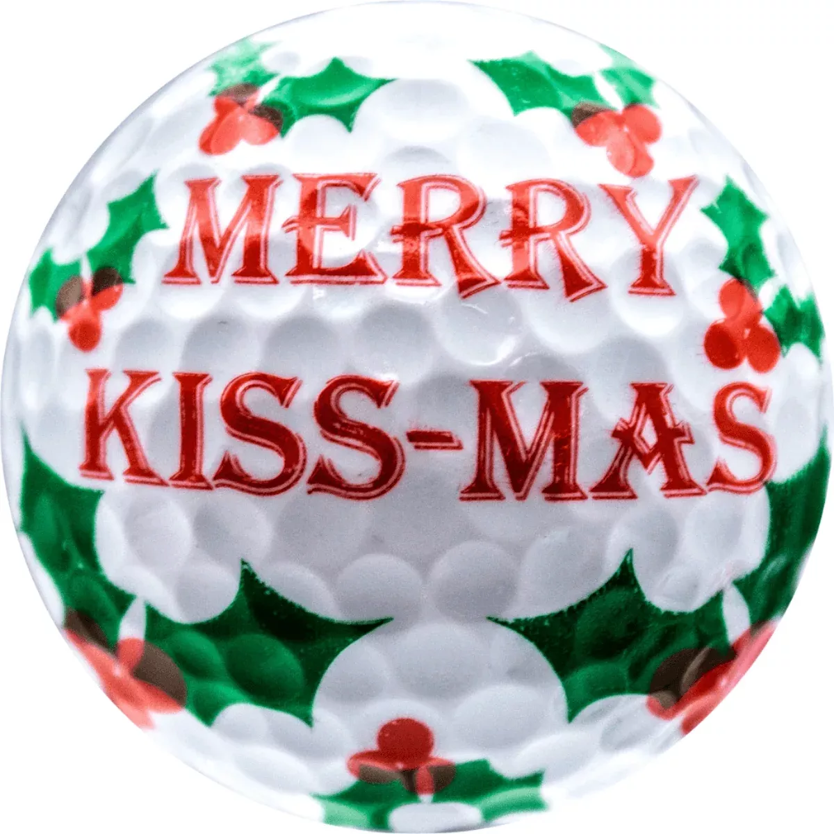 new-novelty-merry-kiss-mas-golf-balls New Novelty Merry Kiss-Mas Golf Balls