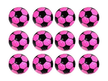 new-novelty-pink-soccer-ball-golf-balls New Novelty Pink Soccer Ball Golf Balls