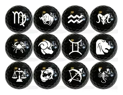 new-novelty-zodiac-sign-mix-golf-balls New Novelty Zodiac Sign Mix of Golf Balls