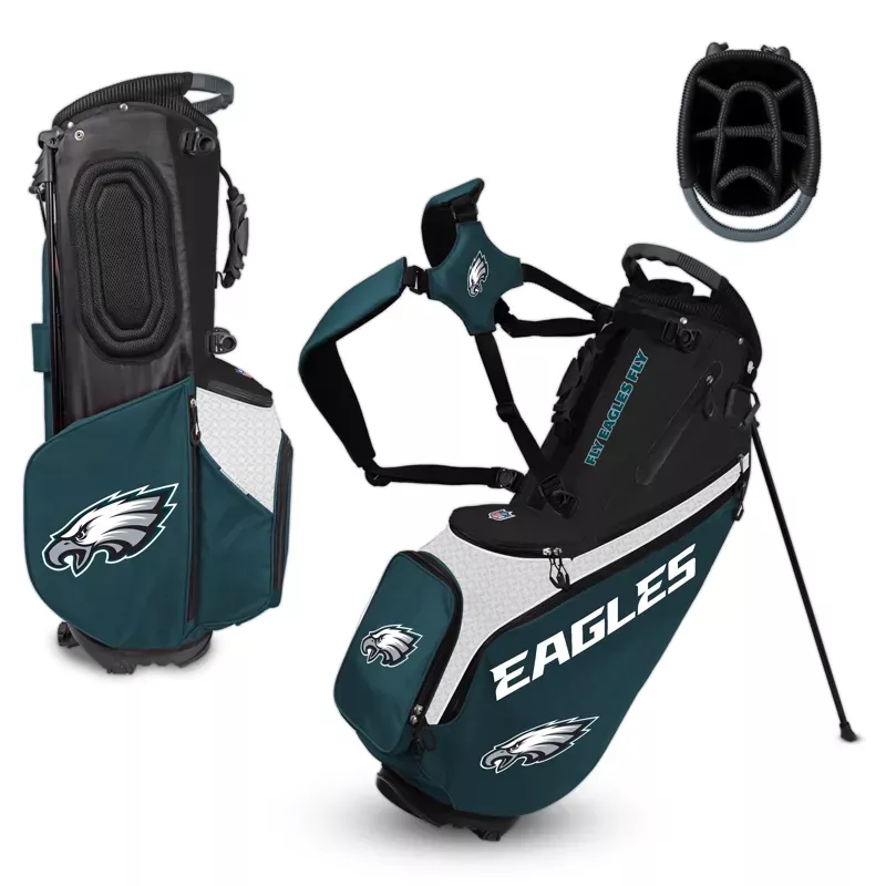 nfl-team-effort-back-nine-philadelphia-eagles-stand-bag NFL Team Effort Back Nine Philadelphia Eagles Stand Bag