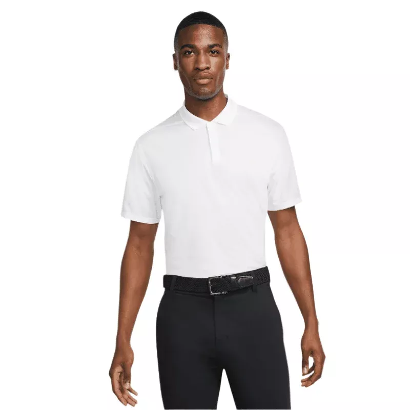 nike-df-victory-solid-polo-white-black-logo-sleeve Nike DF Victory Solid Polo – White / Black (Logo Sleeve)