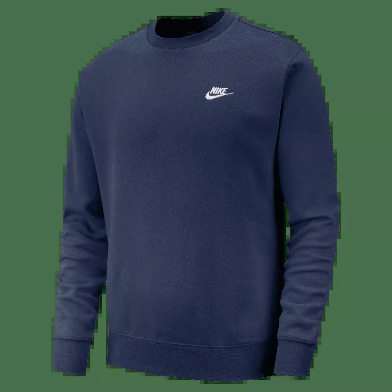 Nike NSW Club Crew Pullover – Midnight Navy / White