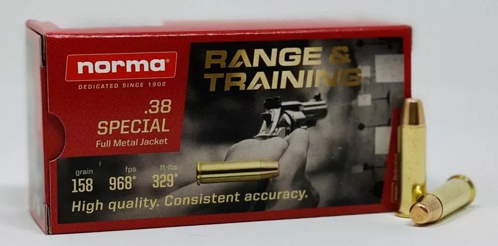 Norma Range and Training .38 Special Full Metal Jacket