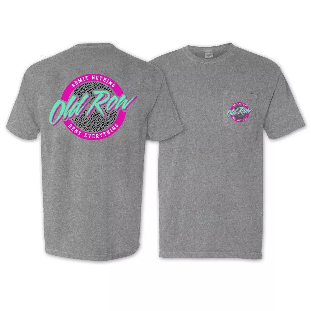 old-row-circle-logo-pocket-tee-heather-grey Old Row Circle Logo Pocket Tee (Heather Grey)