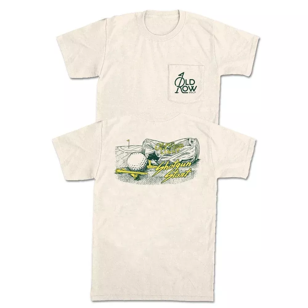 old-row-golf-shotgun-start-pocket-tee Old Row Golf Shotgun Start Pocket Tee