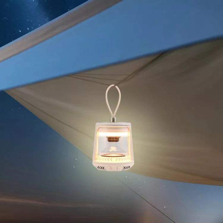 outdoor-waterproof-camping-lantern-speaker-with-3-led-light-colors Outdoor Waterproof Camping Lantern Speaker with 3 LED Light Colors