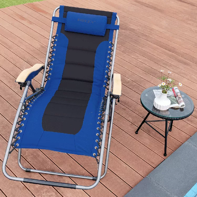 oversize-folding-adjustable-padded-zero-gravity-lounge-chair Oversize Folding Adjustable Padded Zero Gravity Lounge Chair